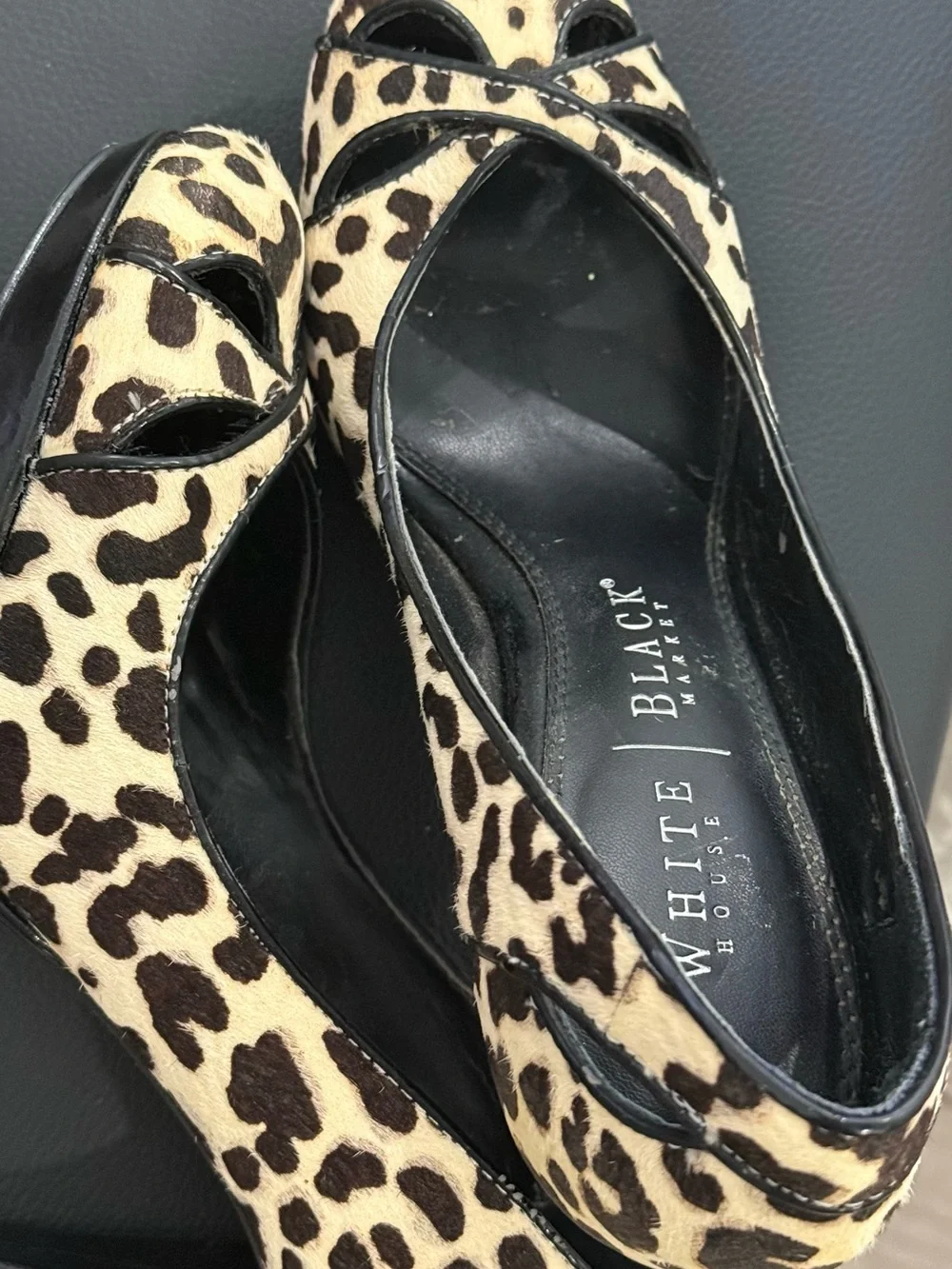 White House Black Market chic leopard